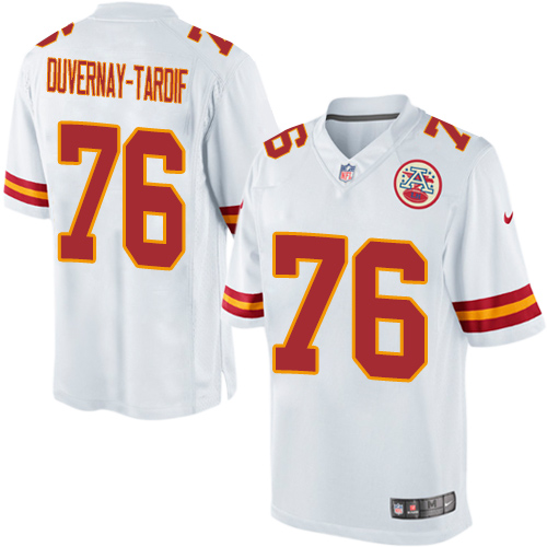 Men's Limited Laurent Duvernay-Tardif Nike Jersey White Road - #76 NFL Kansas City Chiefs